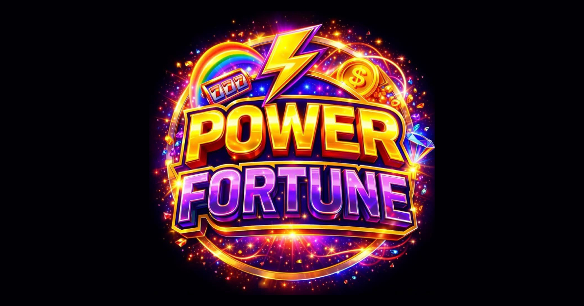 Main hero banner showing the Power Fortune Casino platform on mobile and desktop screens